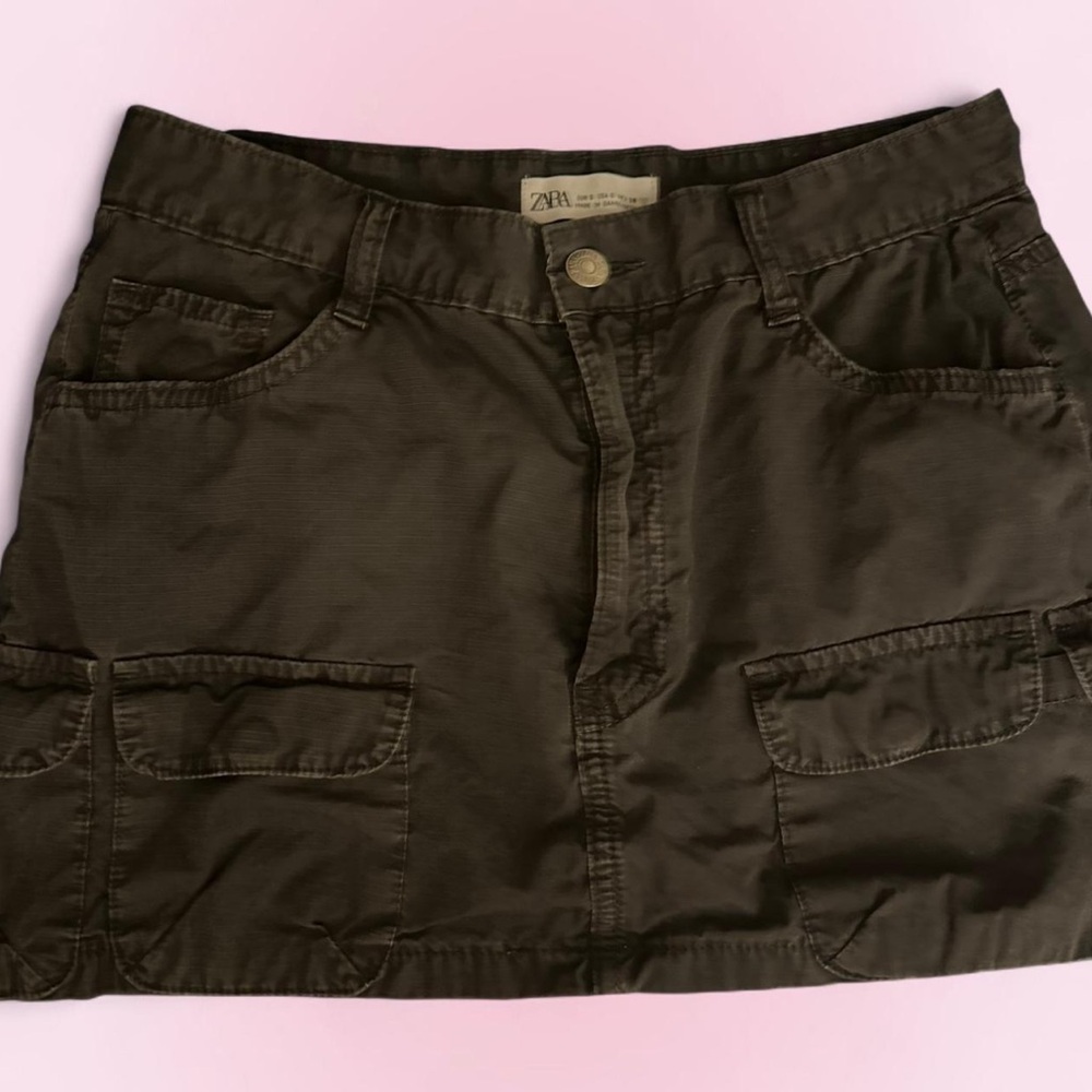 Zara grey Cargo Mini Skirt